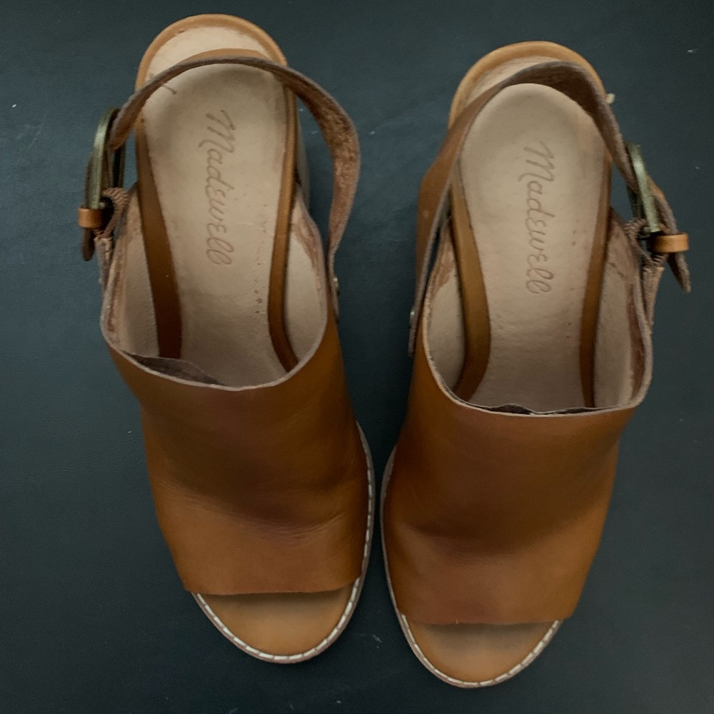 MADEWELL Convertible Slingback Mules Riley Saddle - Size 7 - Picture 4 of 4